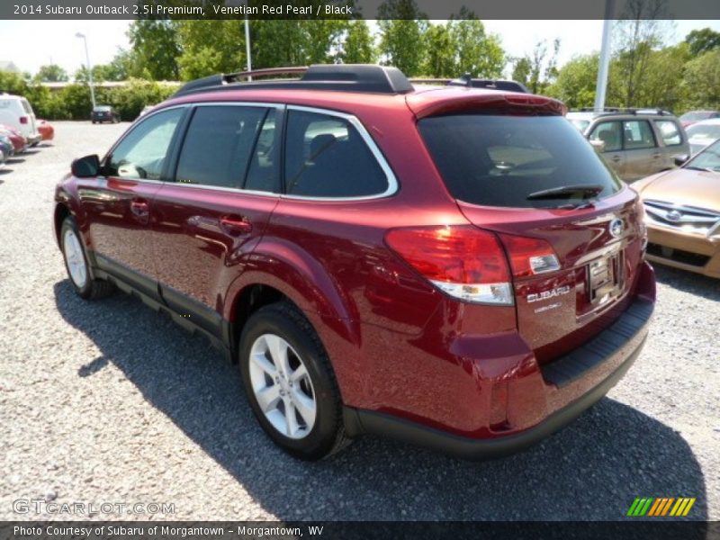 Venetian Red Pearl / Black 2014 Subaru Outback 2.5i Premium