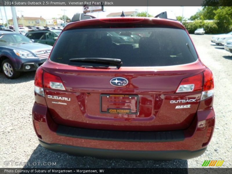 Venetian Red Pearl / Black 2014 Subaru Outback 2.5i Premium