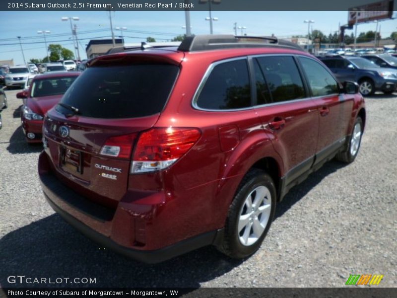 Venetian Red Pearl / Black 2014 Subaru Outback 2.5i Premium