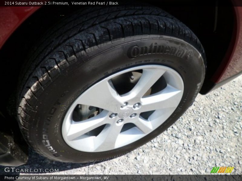Venetian Red Pearl / Black 2014 Subaru Outback 2.5i Premium