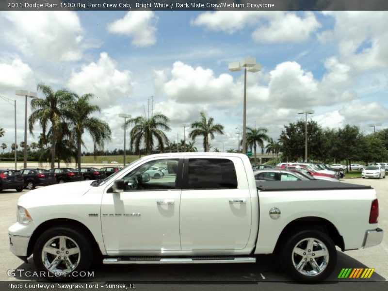 Bright White / Dark Slate Gray/Medium Graystone 2011 Dodge Ram 1500 Big Horn Crew Cab