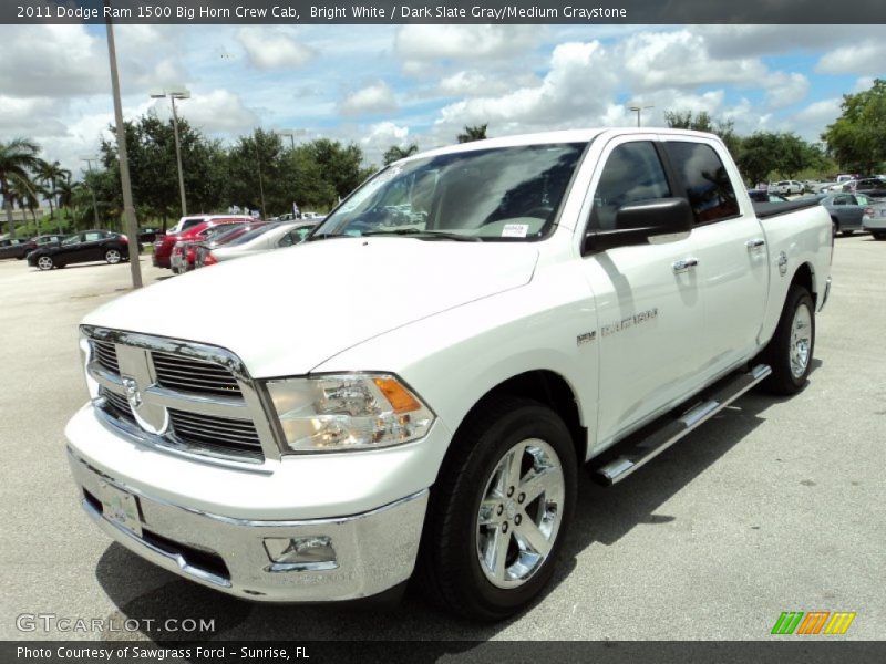 Bright White / Dark Slate Gray/Medium Graystone 2011 Dodge Ram 1500 Big Horn Crew Cab