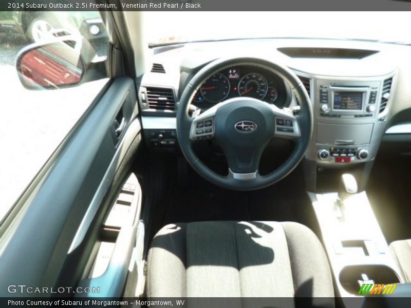 Venetian Red Pearl / Black 2014 Subaru Outback 2.5i Premium