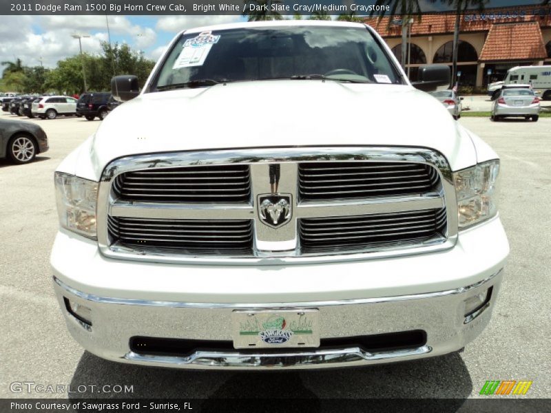 Bright White / Dark Slate Gray/Medium Graystone 2011 Dodge Ram 1500 Big Horn Crew Cab