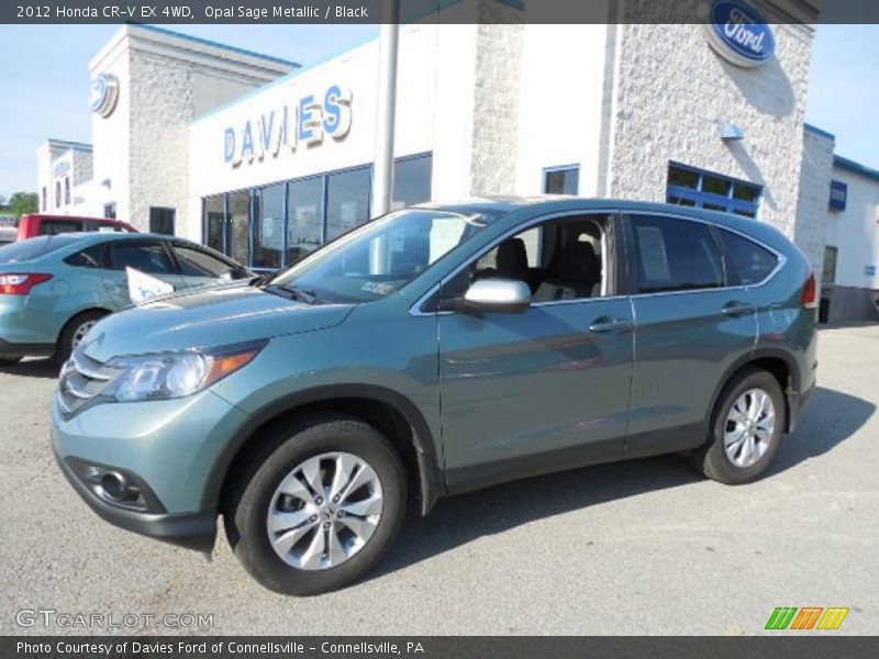 Opal Sage Metallic / Black 2012 Honda CR-V EX 4WD