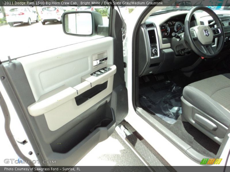 Bright White / Dark Slate Gray/Medium Graystone 2011 Dodge Ram 1500 Big Horn Crew Cab
