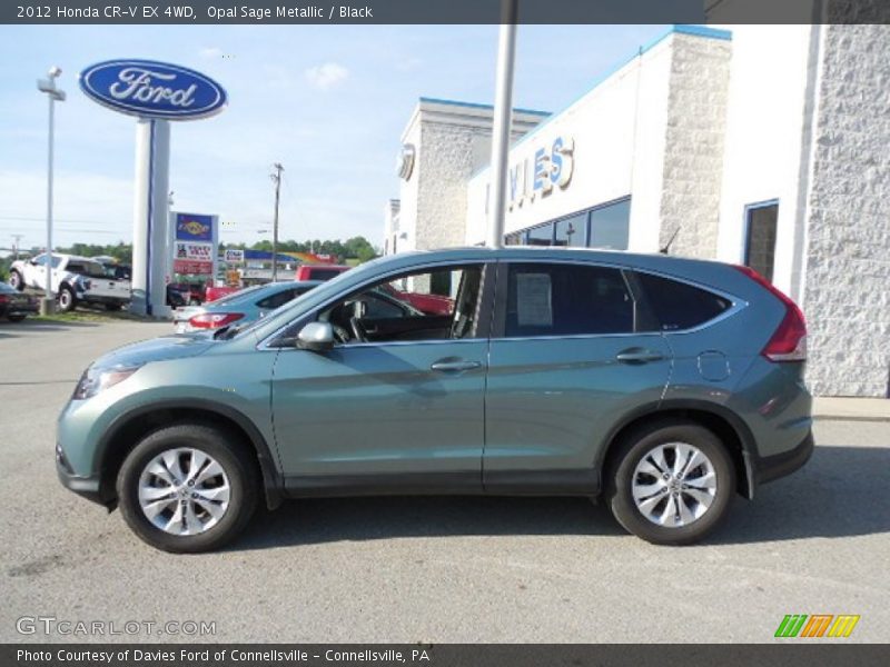 Opal Sage Metallic / Black 2012 Honda CR-V EX 4WD