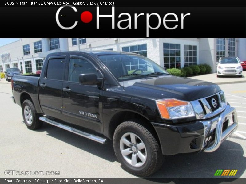 Galaxy Black / Charcoal 2009 Nissan Titan SE Crew Cab 4x4
