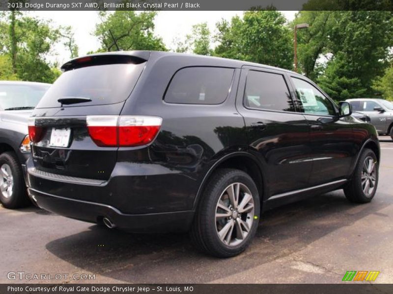 Brilliant Black Crystal Pearl / Black 2013 Dodge Durango SXT AWD