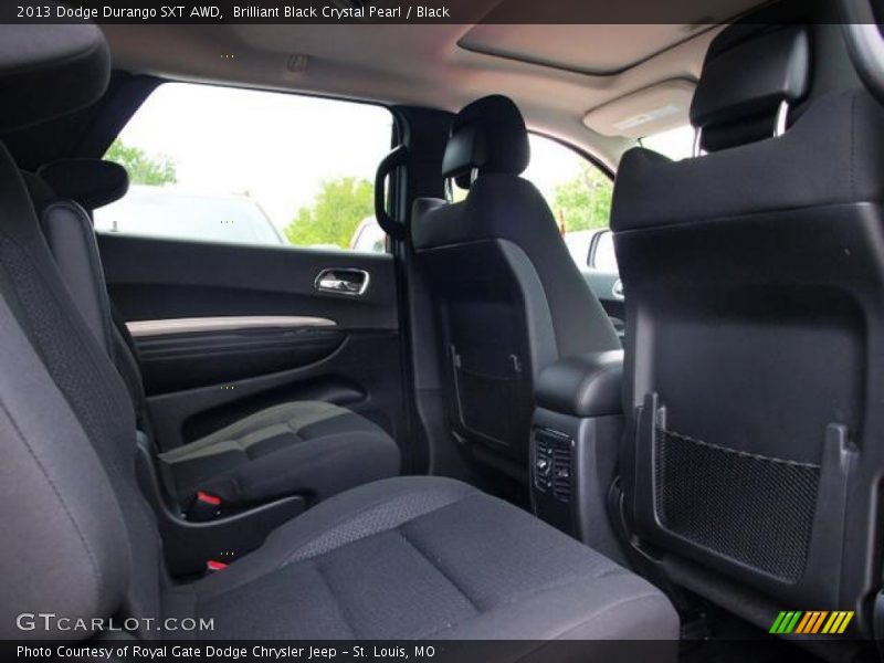 Brilliant Black Crystal Pearl / Black 2013 Dodge Durango SXT AWD