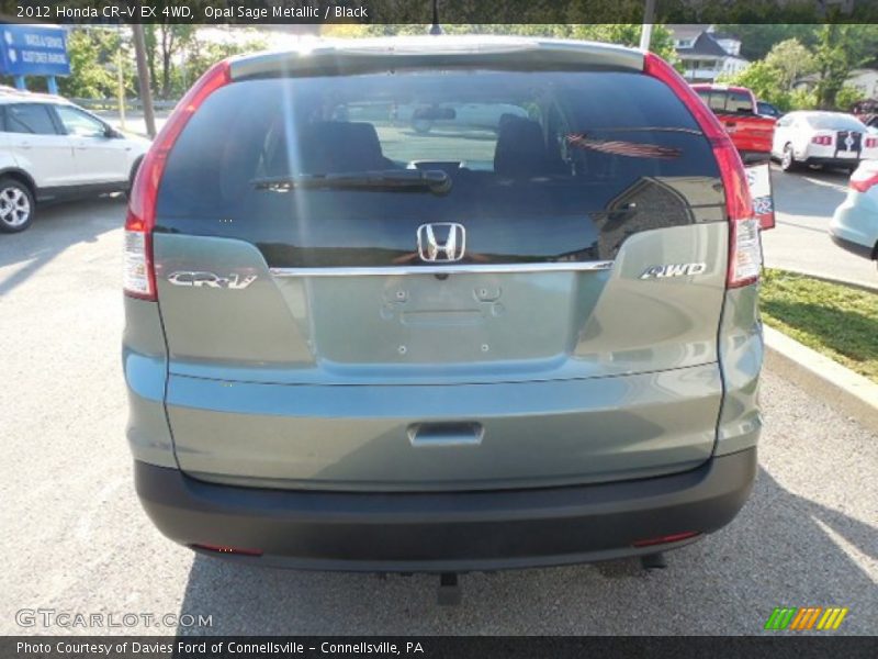 Opal Sage Metallic / Black 2012 Honda CR-V EX 4WD