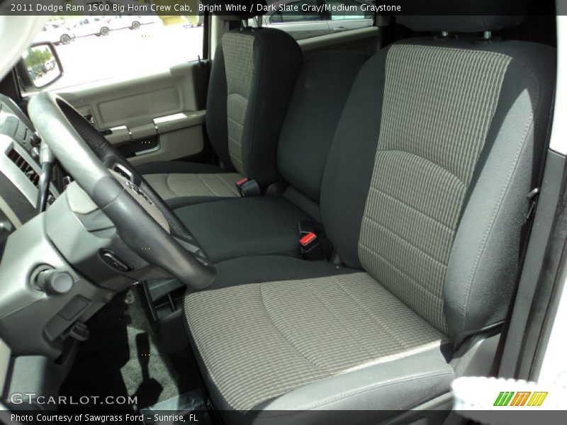 Bright White / Dark Slate Gray/Medium Graystone 2011 Dodge Ram 1500 Big Horn Crew Cab