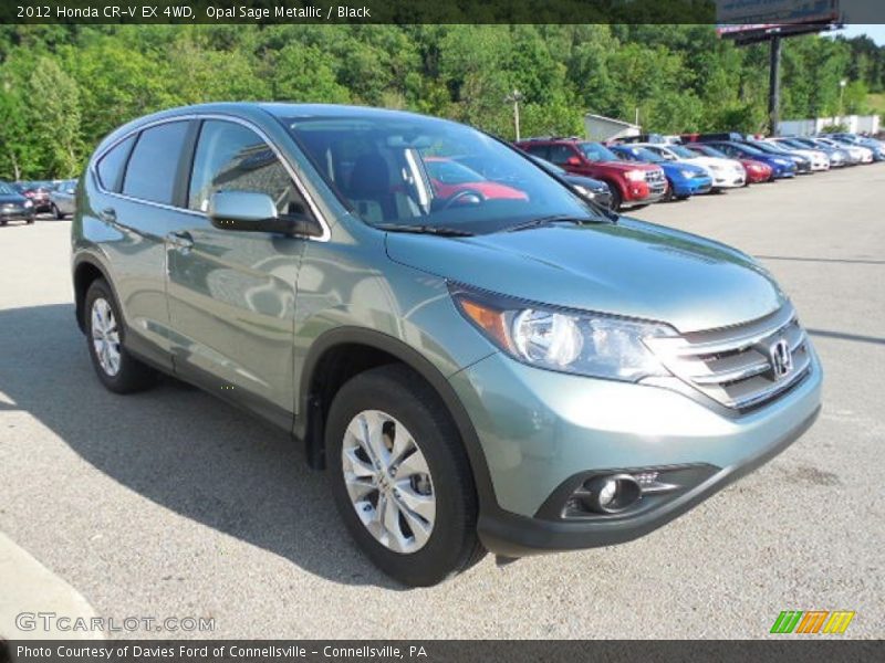 Opal Sage Metallic / Black 2012 Honda CR-V EX 4WD