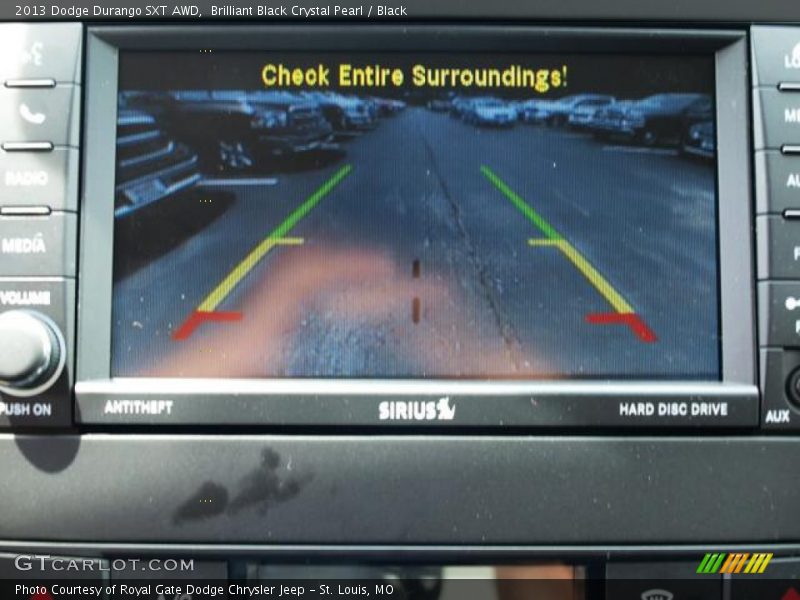Brilliant Black Crystal Pearl / Black 2013 Dodge Durango SXT AWD
