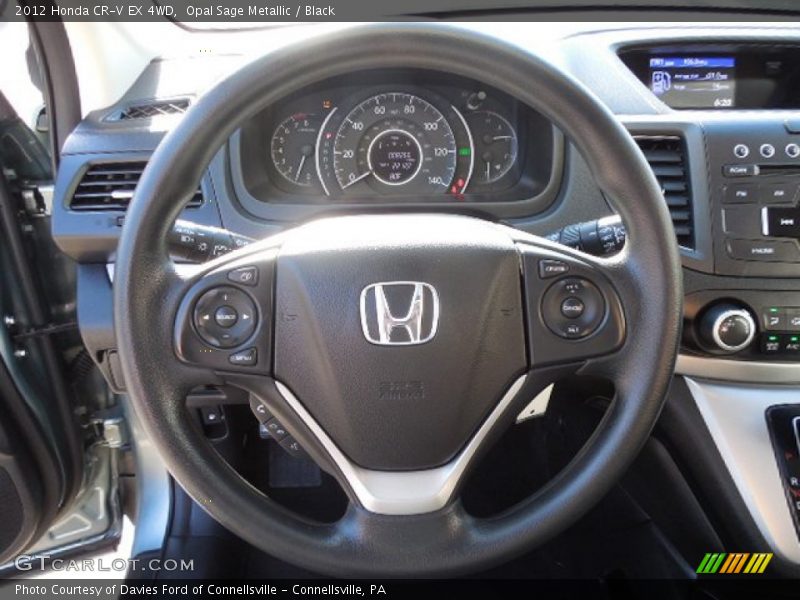 Opal Sage Metallic / Black 2012 Honda CR-V EX 4WD