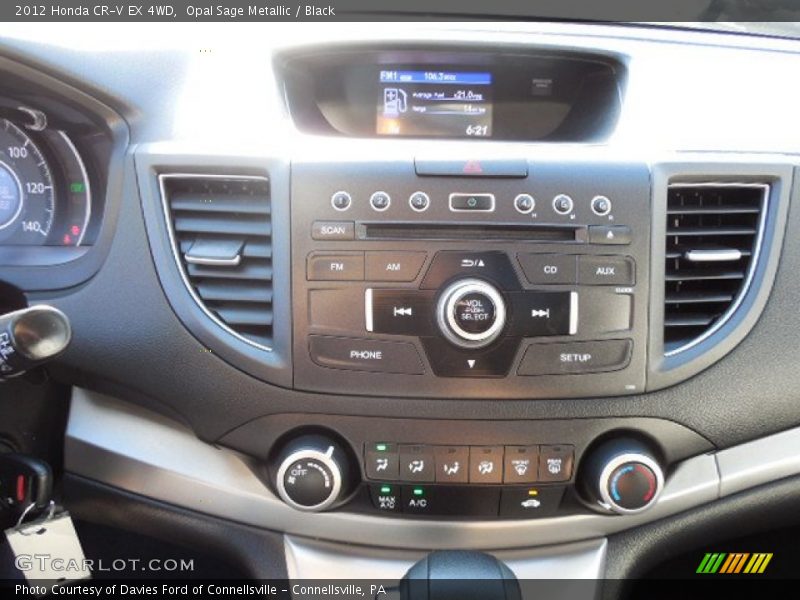 Opal Sage Metallic / Black 2012 Honda CR-V EX 4WD