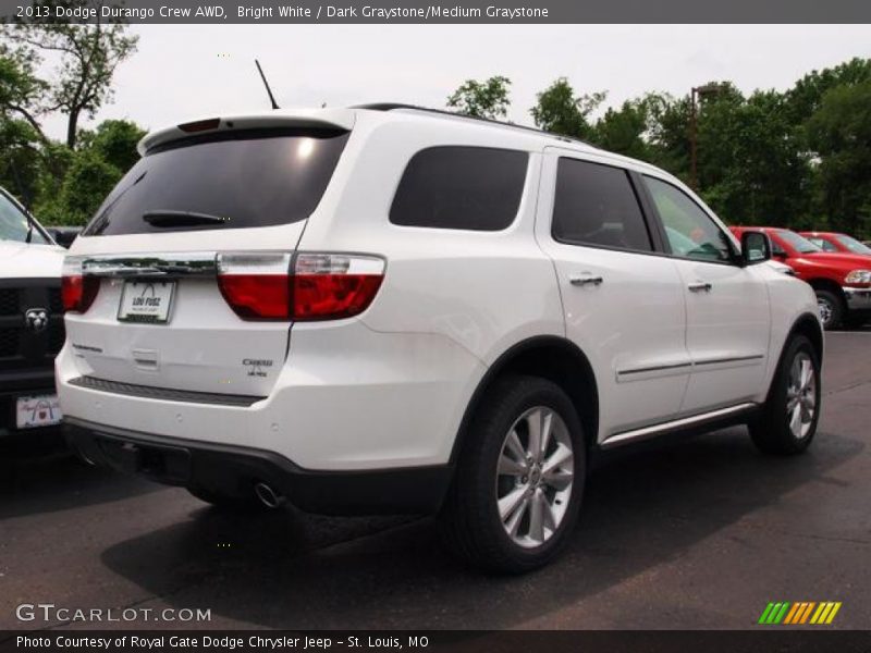 Bright White / Dark Graystone/Medium Graystone 2013 Dodge Durango Crew AWD