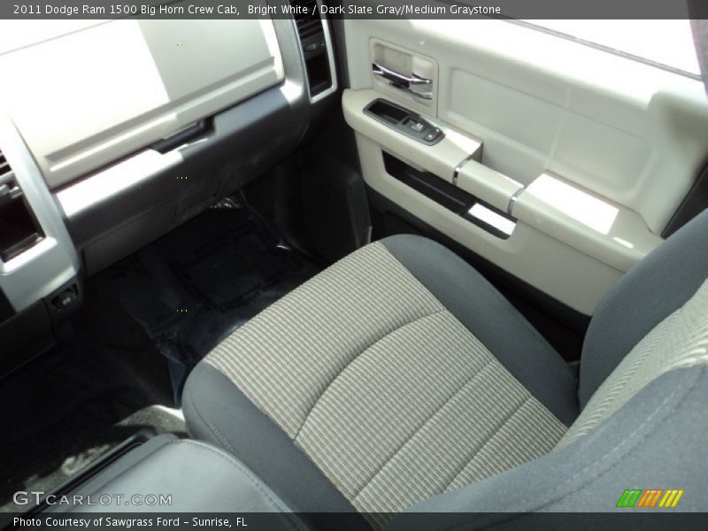 Bright White / Dark Slate Gray/Medium Graystone 2011 Dodge Ram 1500 Big Horn Crew Cab