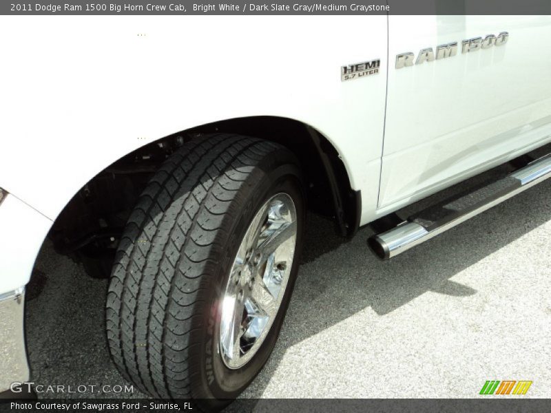 Bright White / Dark Slate Gray/Medium Graystone 2011 Dodge Ram 1500 Big Horn Crew Cab