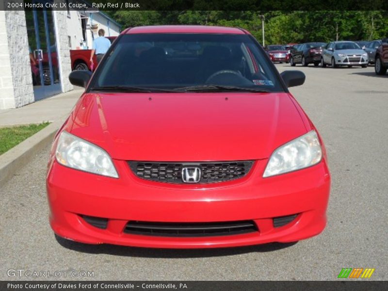 Rally Red / Black 2004 Honda Civic LX Coupe