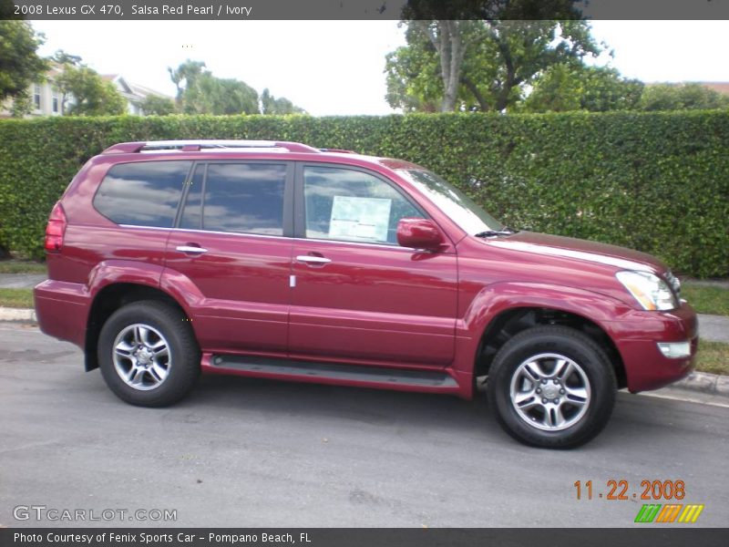 Salsa Red Pearl / Ivory 2008 Lexus GX 470