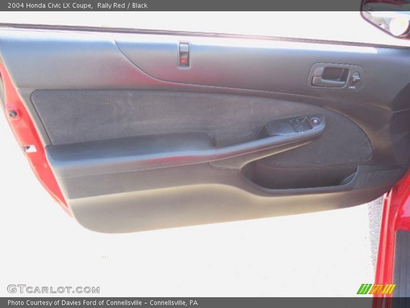 Rally Red / Black 2004 Honda Civic LX Coupe