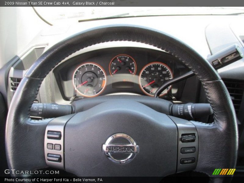 Galaxy Black / Charcoal 2009 Nissan Titan SE Crew Cab 4x4