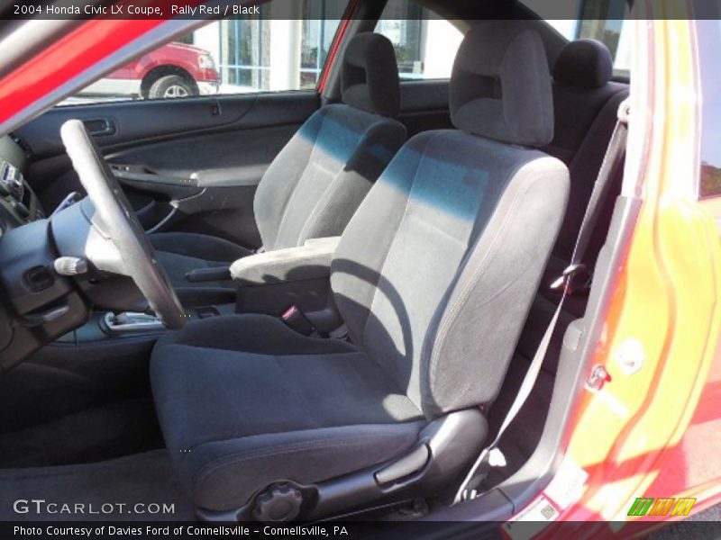 Rally Red / Black 2004 Honda Civic LX Coupe