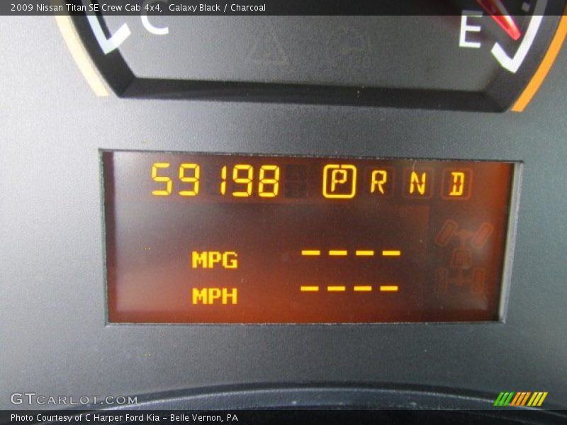 Galaxy Black / Charcoal 2009 Nissan Titan SE Crew Cab 4x4