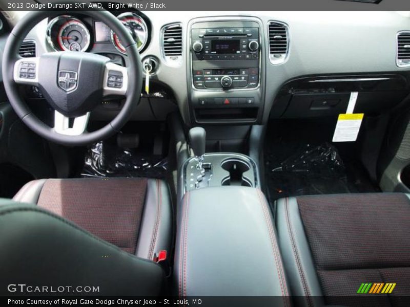 Bright White / Black 2013 Dodge Durango SXT AWD