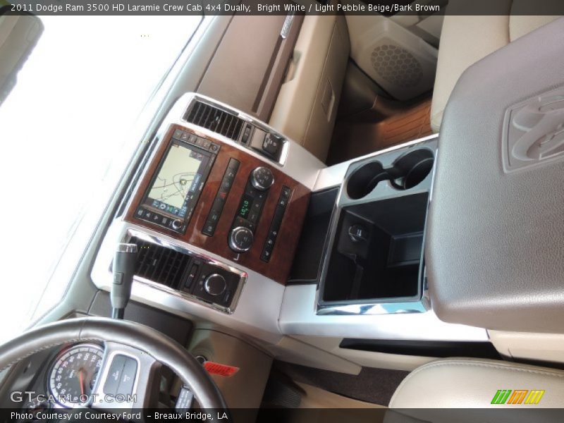 Bright White / Light Pebble Beige/Bark Brown 2011 Dodge Ram 3500 HD Laramie Crew Cab 4x4 Dually