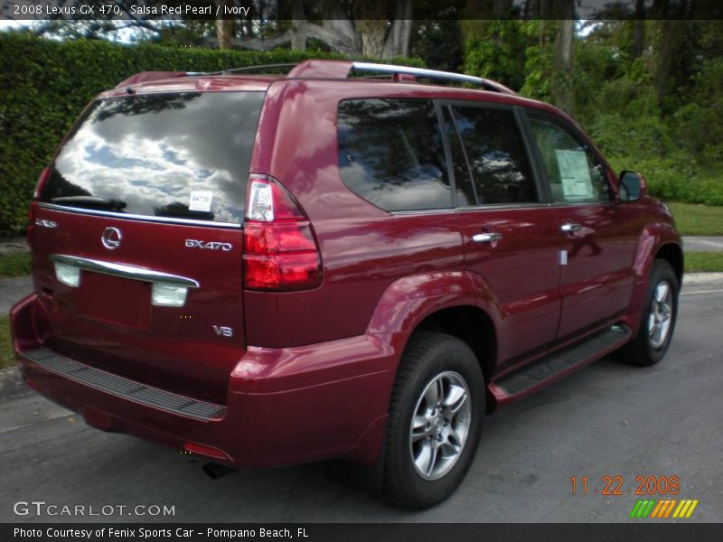 Salsa Red Pearl / Ivory 2008 Lexus GX 470