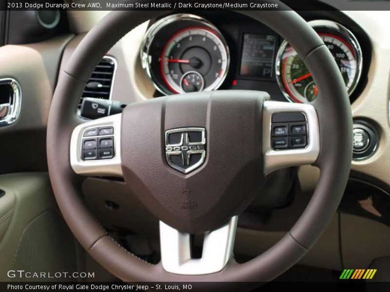 Maximum Steel Metallic / Dark Graystone/Medium Graystone 2013 Dodge Durango Crew AWD