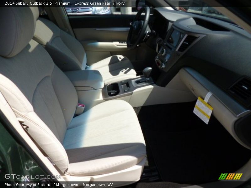 Cypress Green Pearl / Ivory 2014 Subaru Outback 2.5i Premium
