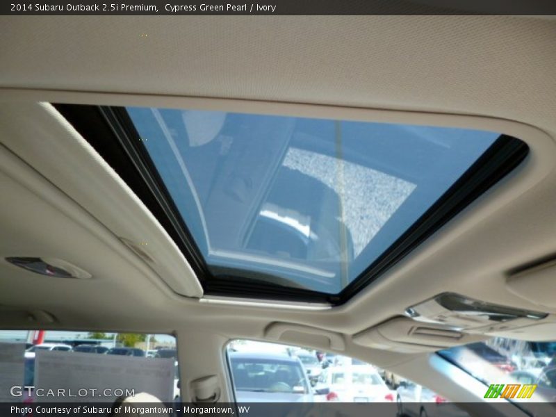 Cypress Green Pearl / Ivory 2014 Subaru Outback 2.5i Premium