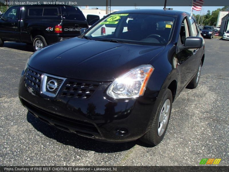 Wicked Black / Black 2010 Nissan Rogue S