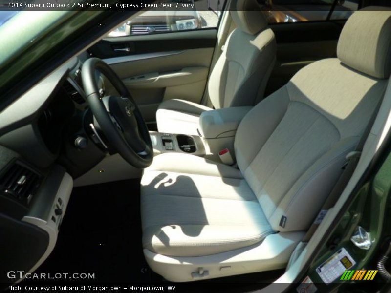 Cypress Green Pearl / Ivory 2014 Subaru Outback 2.5i Premium