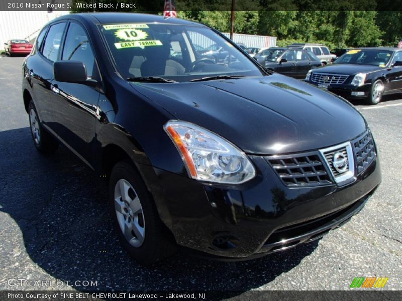 Wicked Black / Black 2010 Nissan Rogue S