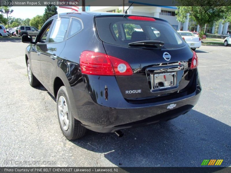 Wicked Black / Black 2010 Nissan Rogue S
