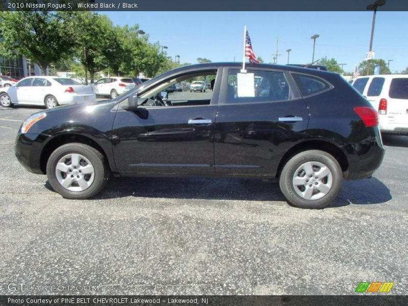 Wicked Black / Black 2010 Nissan Rogue S