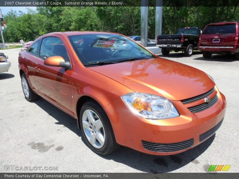 Sunburst Orange Metallic / Ebony 2007 Chevrolet Cobalt LT Coupe