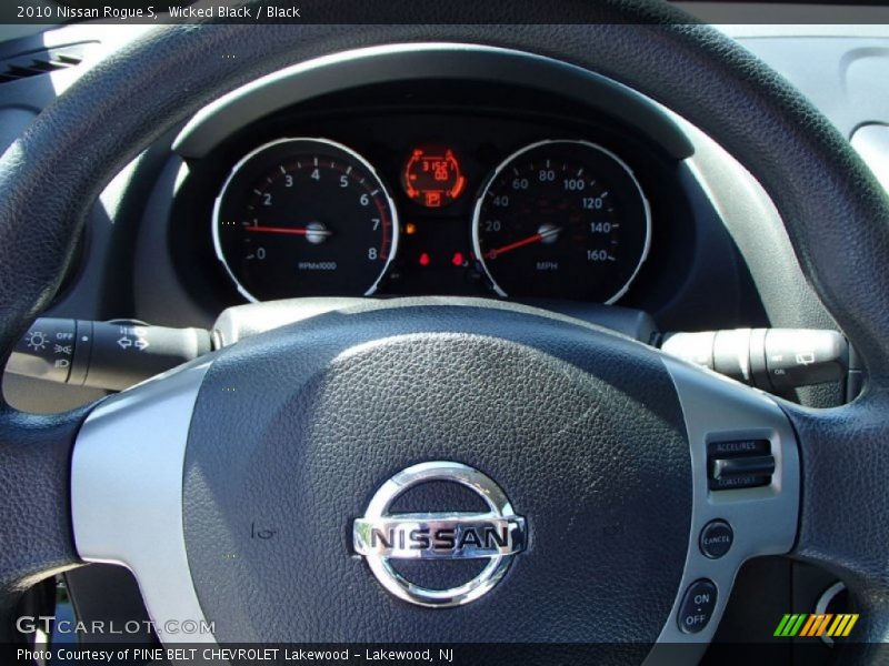 Wicked Black / Black 2010 Nissan Rogue S