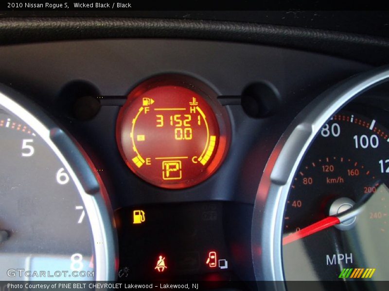 Wicked Black / Black 2010 Nissan Rogue S