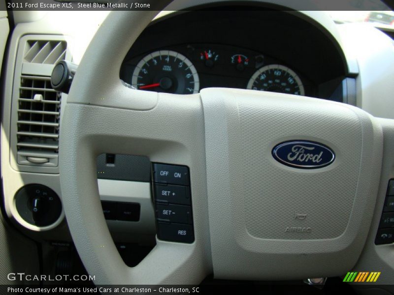 Steel Blue Metallic / Stone 2011 Ford Escape XLS