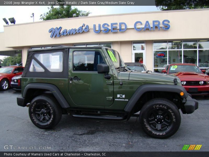 Jeep Green Metallic / Dark Slate Gray/Medium Slate Gray 2008 Jeep Wrangler X 4x4