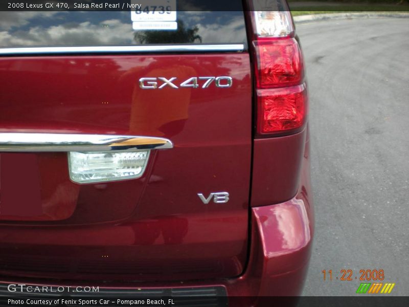 Salsa Red Pearl / Ivory 2008 Lexus GX 470