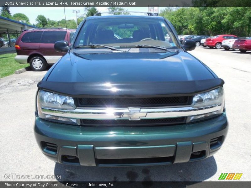 Forest Green Metallic / Medium Oak 2002 Chevrolet TrailBlazer LS 4x4