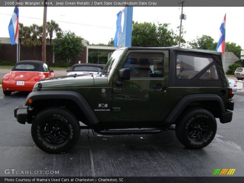 Jeep Green Metallic / Dark Slate Gray/Medium Slate Gray 2008 Jeep Wrangler X 4x4