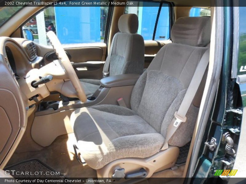 Forest Green Metallic / Medium Oak 2002 Chevrolet TrailBlazer LS 4x4