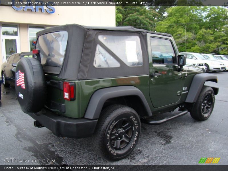 Jeep Green Metallic / Dark Slate Gray/Medium Slate Gray 2008 Jeep Wrangler X 4x4